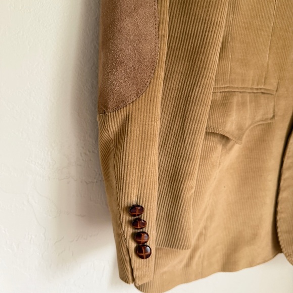 Farah Texas  Jacket Men's Tan Corduroy Western Blazer Size 36R - Picture 5 of 13